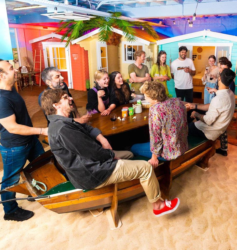 Group on the Beach @ the first floor